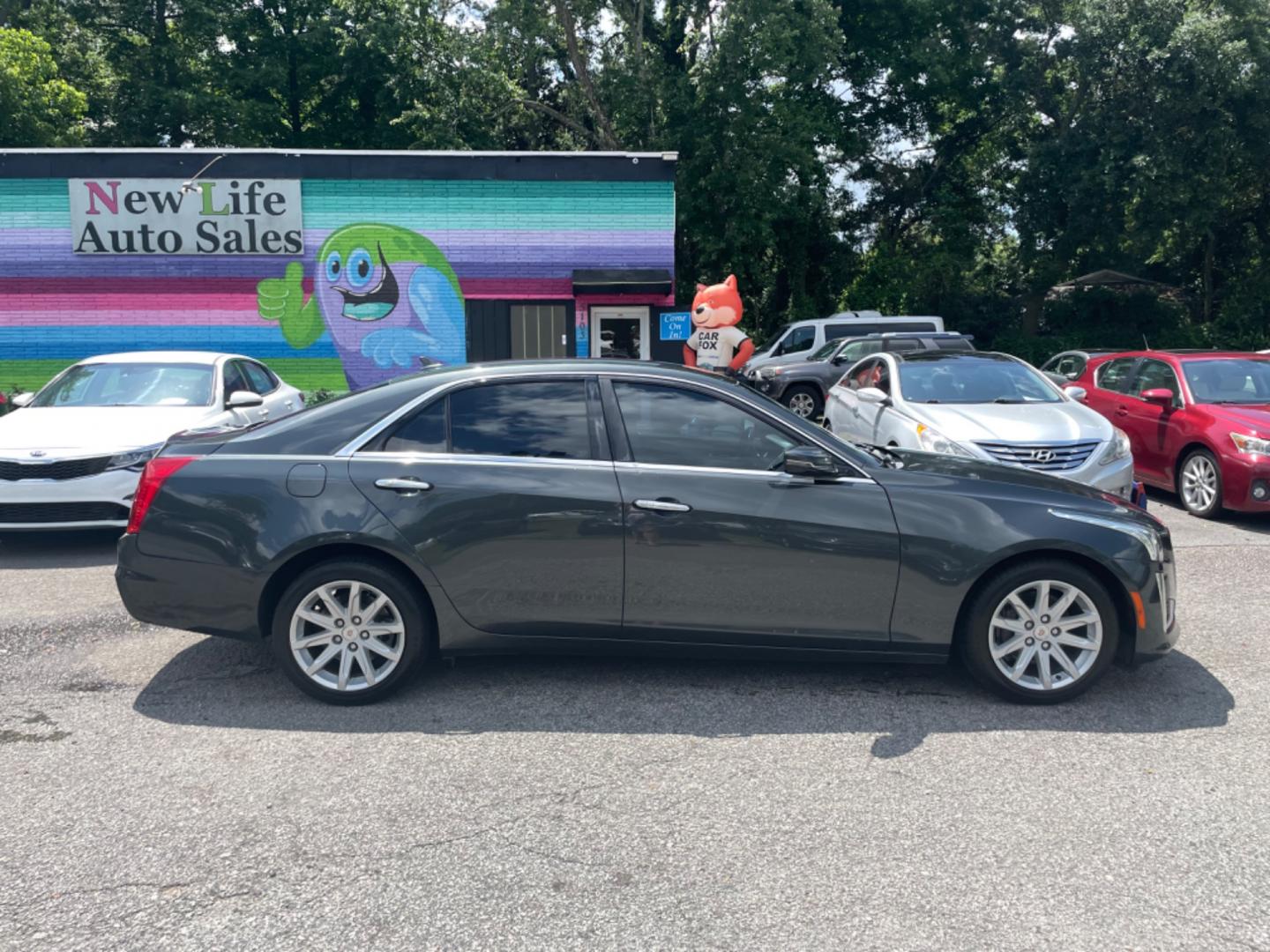 2014 GRAY CADILLAC CTS 2.0T (1G6AP5SX1E0) with an 2.0L engine, Automatic transmission, located at 5103 Dorchester Rd., Charleston, SC, 29418-5607, (843) 767-1122, 36.245171, -115.228050 - Photo#6